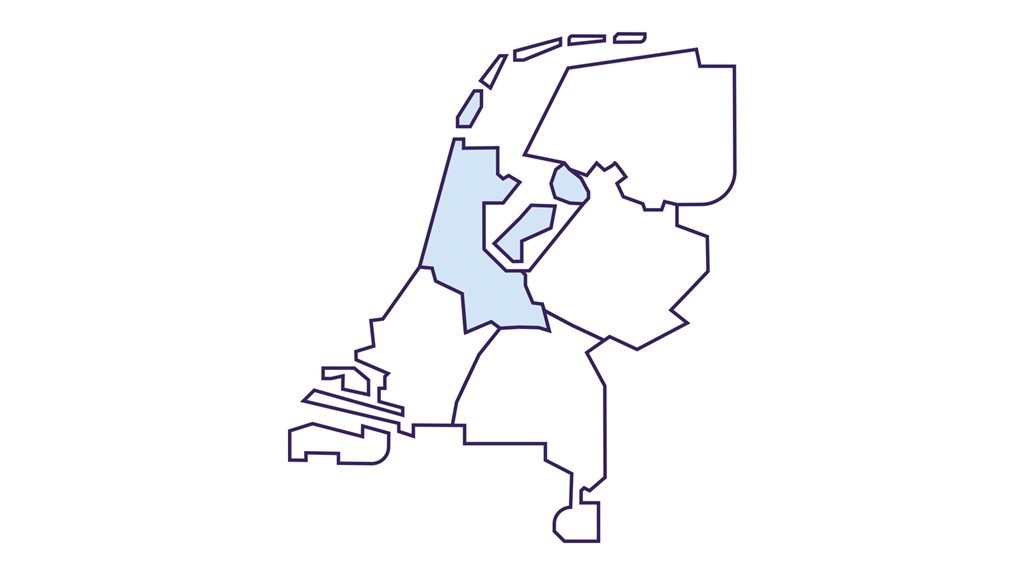 regiokaartje regioteam Noordwest TN