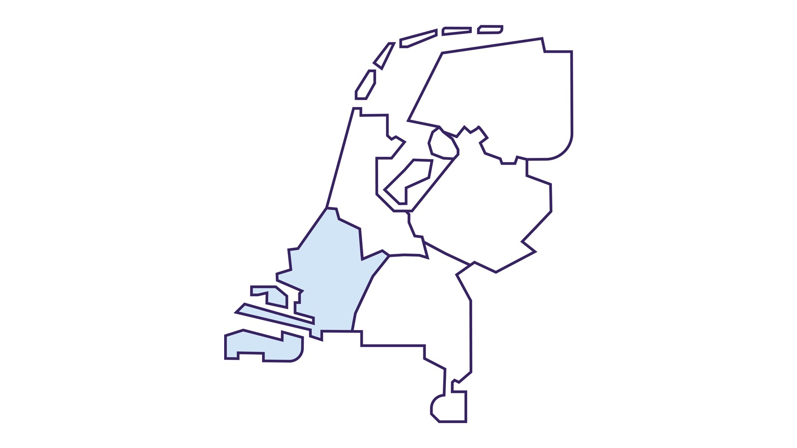 regiokaart  Zuidwest Techniek Nederland 