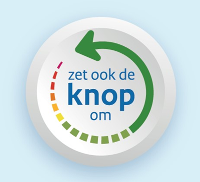 Zet de knop om